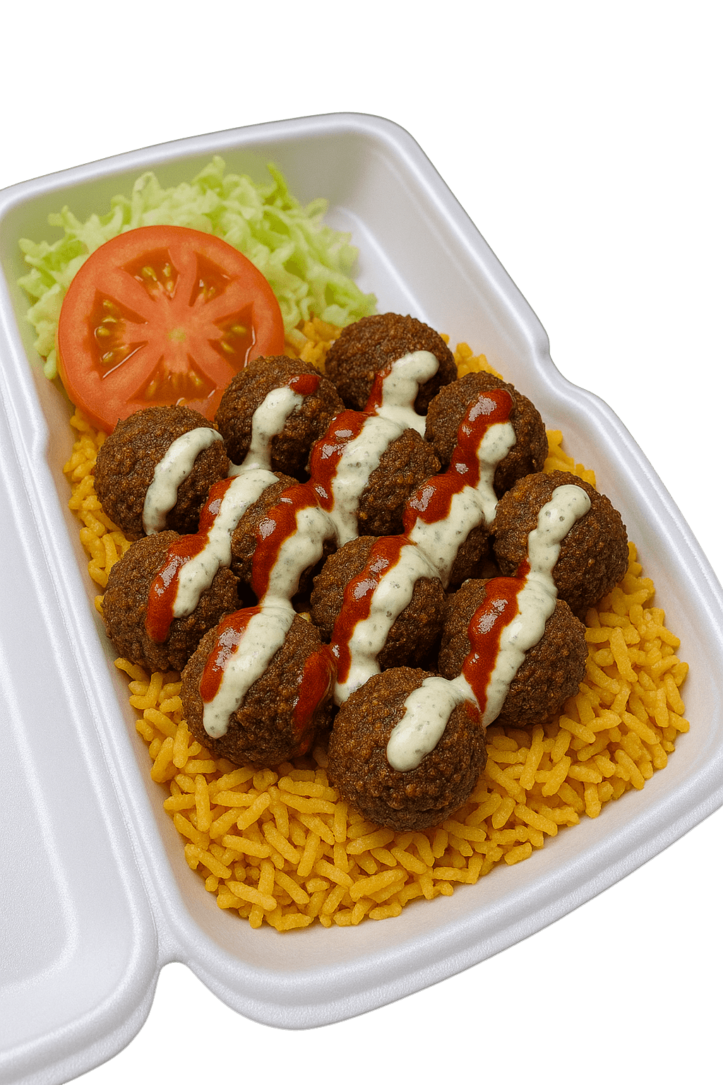 Falafel Over Rice